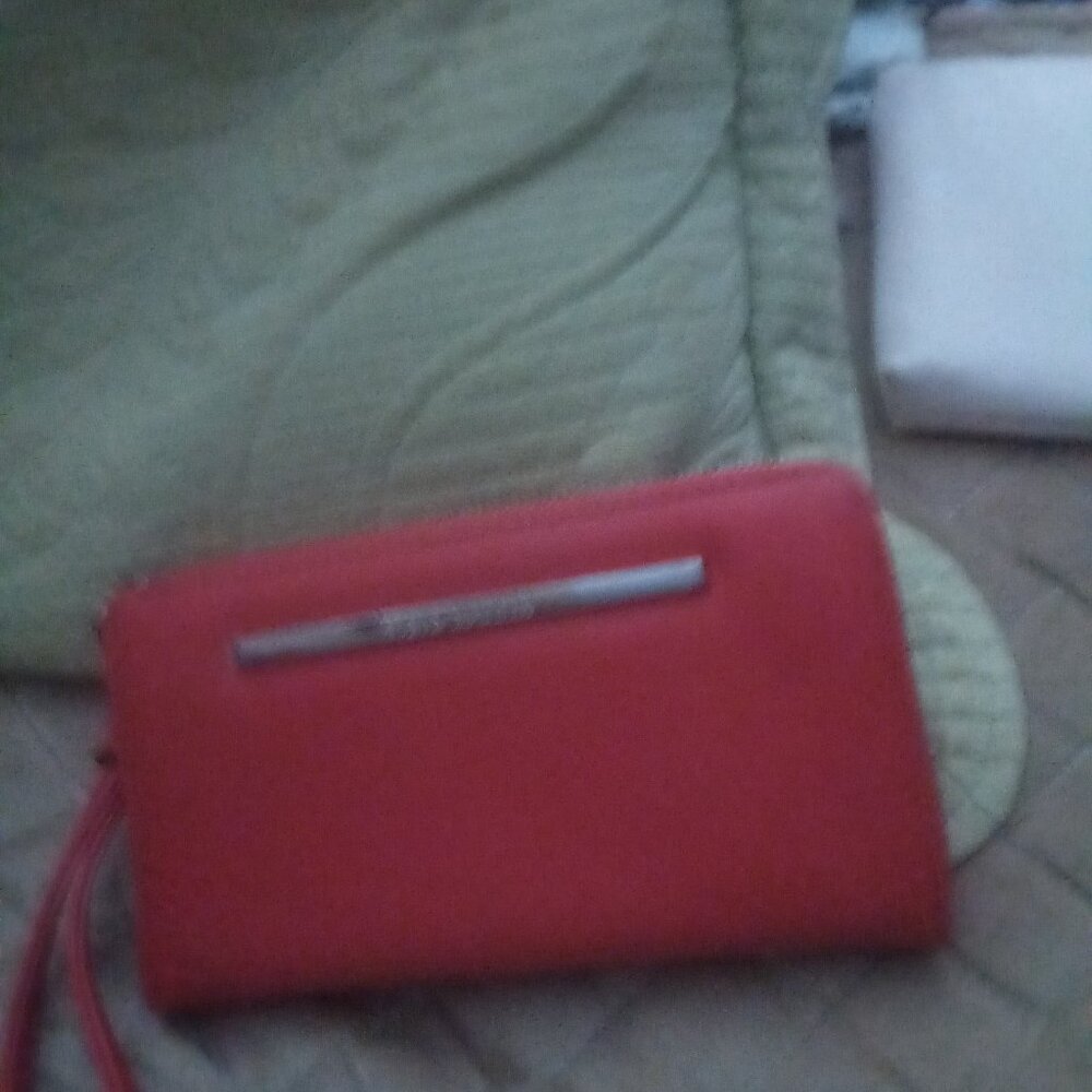 Steve Madden red wallet/wristlet